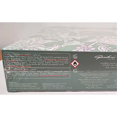 Photo de l’avis officiel: Gaudini Muschio Bianco Ensemble de cosmétiques — risque: Risque chimique