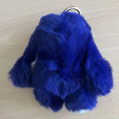 Photo de l’avis officiel: Lapin en Cuir Pompon Boule Pendentif Voiture Sac Porte-clés — risque: Étouffement