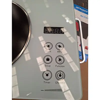 Foto aus der offiziellen Meldung: Ceramic Infrared Cooker Keramikkocher — Risiko: Feuer