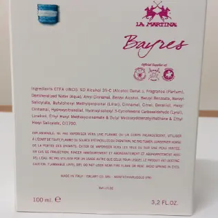 Photo de l’avis officiel: La Martina Bayres Eau de toilette — risque: Risque chimique