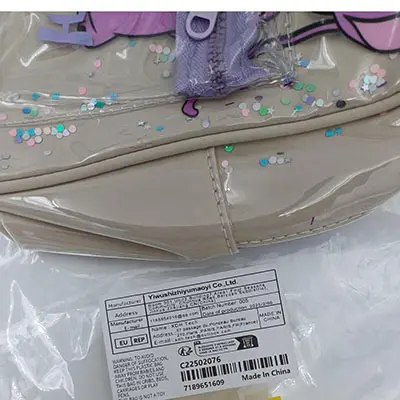 Photo from the official notice: Disney Lilo &amp; Stitch bag children's backpack — chemical & environment risk