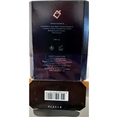 Photo de l’avis officiel: Omerta ® Silver Ocean Eau de toilette — risque: Risque chimique