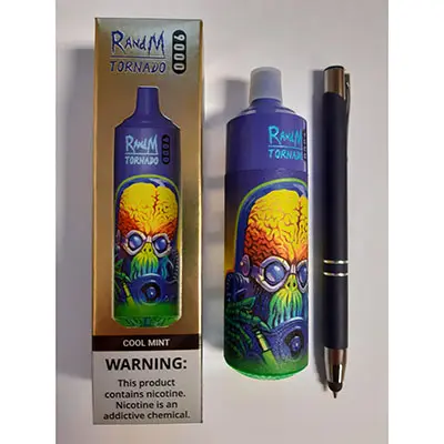 Photo de l’avis officiel: RandM Tornado 9000 Cigarette électronique jetable — risque: Risque chimique (SR/04248/25)