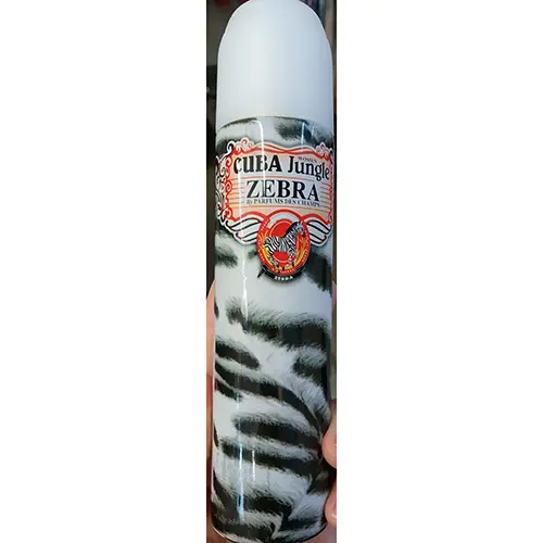 Photo de l’avis officiel: New Brand Perfumes CUBA Jungle ZEBRA Parfum — risque: Risque chimique