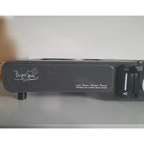 Photo de l’avis officiel: Bright Spark Portable Table Top Gas Cooker Poêle à gaz portable — risque: Brûlures & Incendie