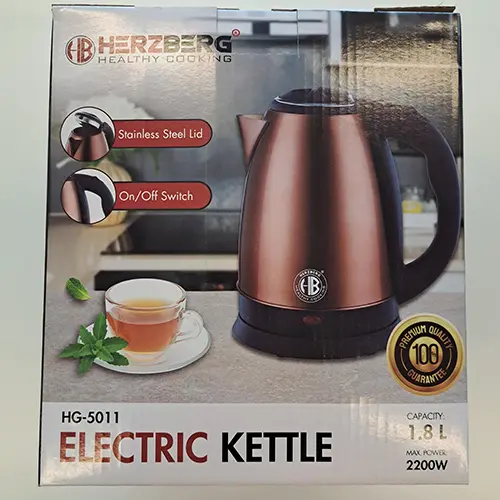 Photo de l’avis officiel: HERZBERG Electric Kettle Bouilloire électrique — risque: Risque chimique & Environnement