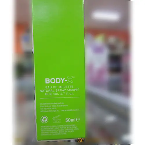 Photo de l’avis officiel: BODY-X Women Eau de toilette — risque: Risque chimique