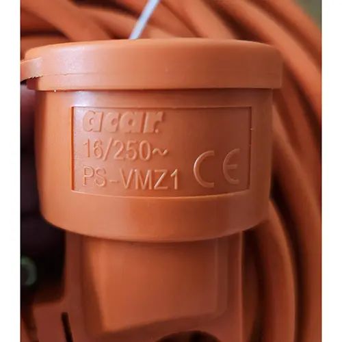 Foto do aviso oficial: ACAR Extension cord Cabo de extensão — risco: Choque elétrico