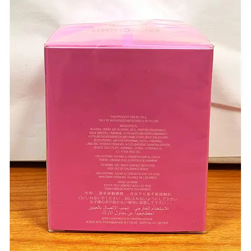 Foto dell’avviso ufficiale: Moschino Pink Bouquet Profumo — rischio: Rischio chimico