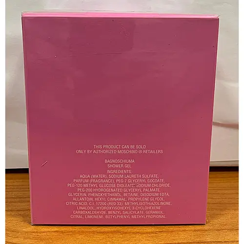 Photo de l’avis officiel: Moschino Pink Bouquet Gel douche — risque: Risque chimique