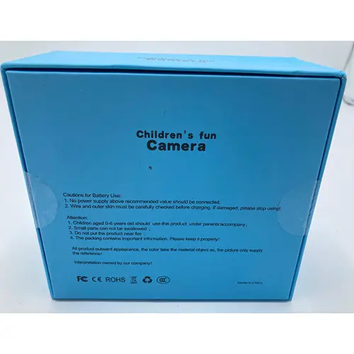 Foto aus der offiziellen Meldung: Kids camera Kinderkamera — Risiko: Umwelt
