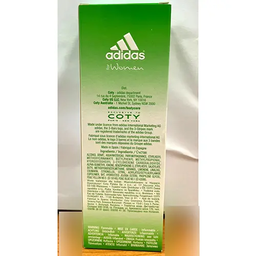 Photo de l’avis officiel: Adidas Floral Dream Eau de toilette — risque: Risque chimique