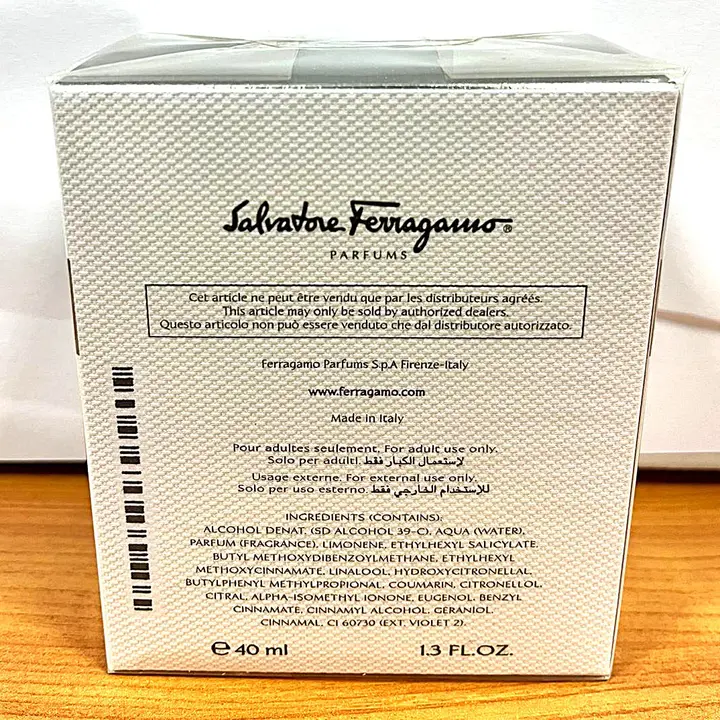 Photo de l’avis officiel: Salvatore Ferragamo Attimo Eau de toilette — risque: Risque chimique