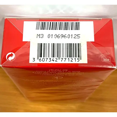 Photo de l’avis officiel: Calvin Klein One Red Edition Parfum — risque: Risque chimique