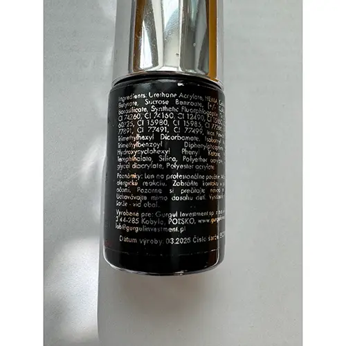 Photo de l’avis officiel: Ep Excellent Pro Basic color Gel pour ongles — risque: Risque chimique
