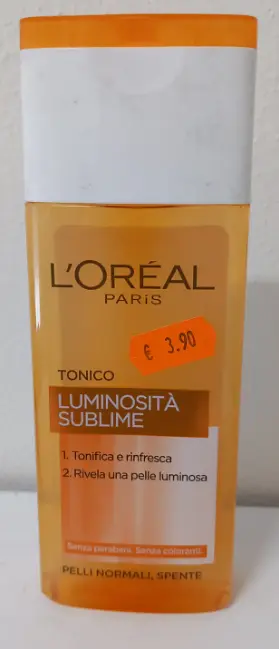 Photo de l’avis officiel: L'OREAL PARIS Luminosità sublime Tonique pour le visage — risque: Risque chimique