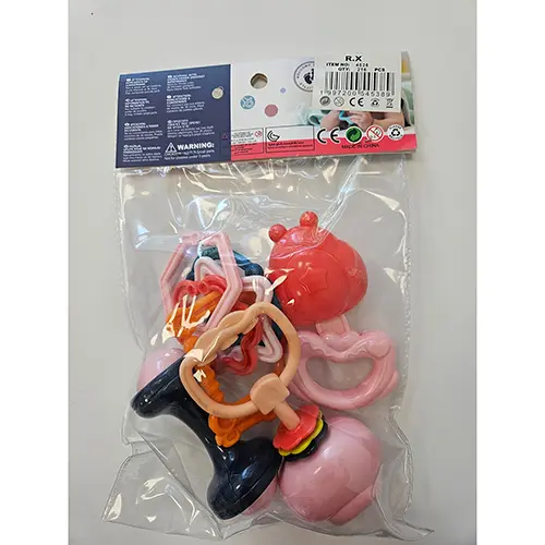 Foto do aviso oficial: Baby Fun Conjunto de chocalhos de brinquedo — risco: Engasgamento