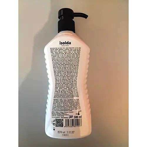Photo de l’avis officiel: ISOLDA Beeswax Body Lotion Lotion pour le corps — risque: Risque chimique