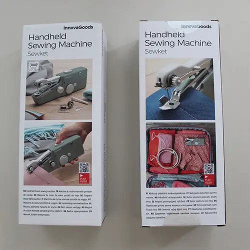 Photo de l’avis officiel: INNOVA GOODS Handsymaskin Machine à coudre portative — risque: Risque chimique & Environnement