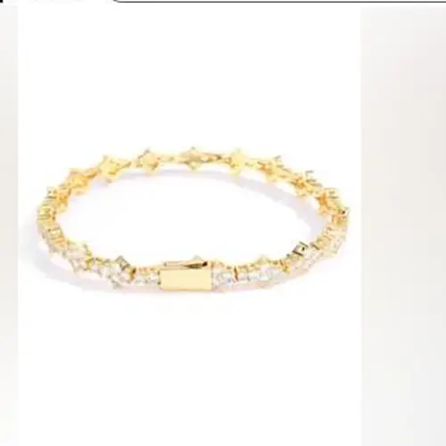 Foto aus der offiziellen Meldung: Collier de tennis croisé pour hommes et femmes Armband — Risiko: Chemikalie