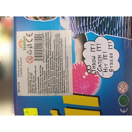 Foto dell’avviso ufficiale: Teddies Míček na gumě Palla giocattolo — rischio: Ambiente