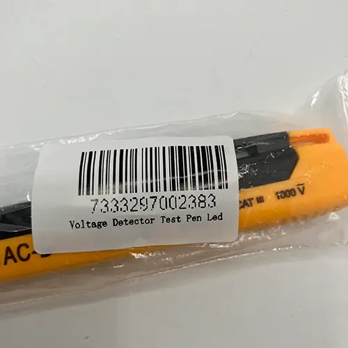 Photo from the official notice: Voltage detector test pen — environment risk