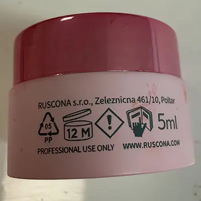Photo de l’avis officiel: RUSCONA Too Much 632 Gel pour ongles — risque: Risque chimique