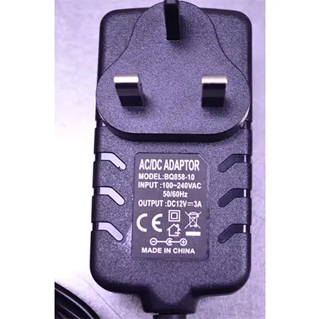 Photo from the official notice: BLUEQUE Nail Dust Collector — electric shock & fire risk