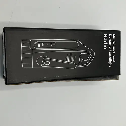 Photo de l’avis officiel: Multi-functional dynamo flashlight radio Radio d'urgence — risque: Risque chimique & Environnement