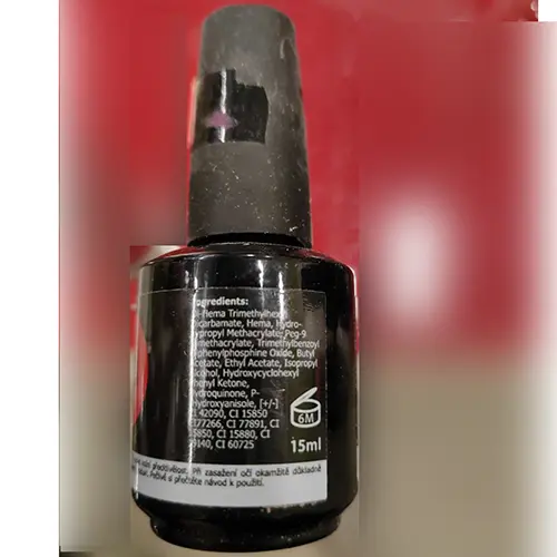 Photo de l’avis officiel: NSN GEL-LAK UV/LED COLOR Gel vernis à ongles — risque: Risque chimique