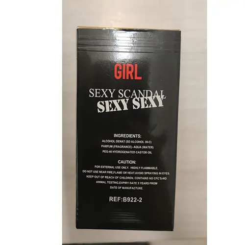 Photo de l’avis officiel: GIRL SEXY SCANDAL SEXY Parfum — risque: Risque chimique