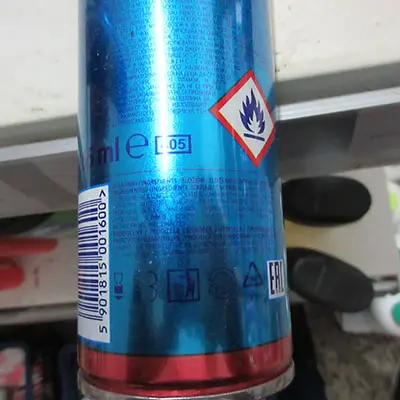 Photo de l’avis officiel: 4 seasons Four seasons hair spray Spray pour cheveux — risque: Risque chimique