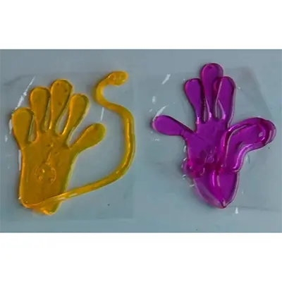 Zdjęcie z oficjalnego zgłoszenia: 5 pcs Party Favors Supplies Sticky Hands Slap Squishy Toy Play Pinata Fillers Cadeau D'anniversaire Lepka zaba — ryzyko: Uduszenie (zagardlenie)