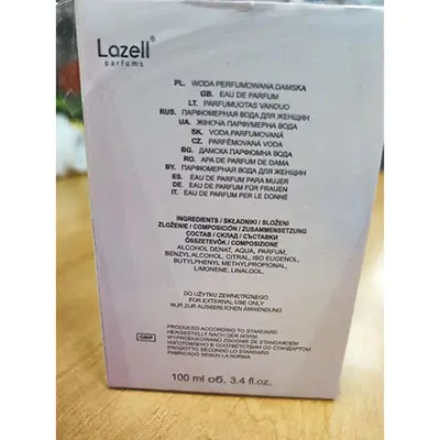 Photo de l’avis officiel: Lazell BB BALMI Parfum — risque: Risque chimique