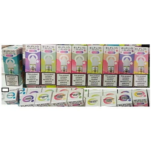 Photo from the official notice: ELFLIQ NIC SALTS POWER BY ELFBAR refill for electronic cigarettes — chemical risk