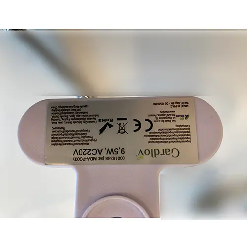 Foto aus der offiziellen Meldung: Gardlov Portable light 9,5W AC 220 V Tragbare Lampe — Risiko: Elektrischer Schlag