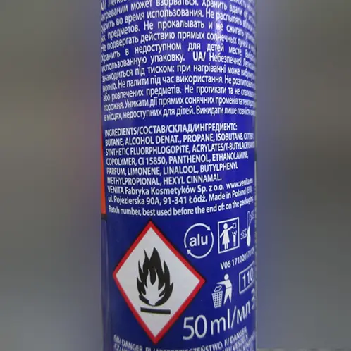 Foto dell’avviso ufficiale: Venita 1-DAY COLOR Spray per capelli — rischio: Rischio chimico