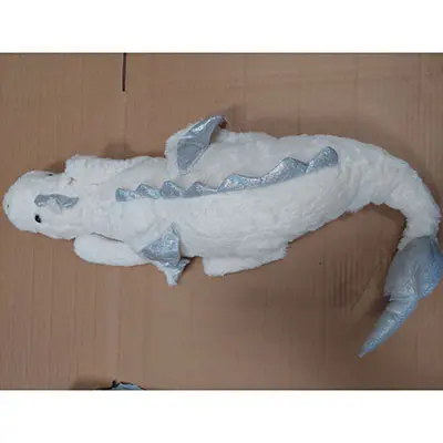 Photo from the official notice: Lissipuppe/Lissidoll Jouet en peluche Dragon blanc géant de 150cm, avec corne de licorne, ptérosaure volant, o — choking & suffocation risk