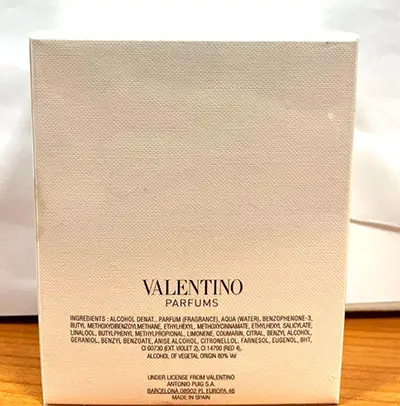 Photo de l’avis officiel: Valentino Valentina Parfum — risque: Risque chimique
