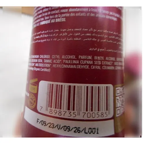 Photo de l’avis officiel: Vitta Gold Silk Express Après-shampooing — risque: Risque chimique
