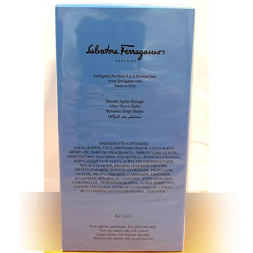 Photo de l’avis officiel: Salvatore Ferragamo Acqua Essenziale Après-rasage — risque: Risque chimique