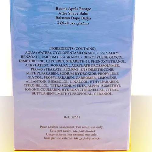 Photo de l’avis officiel: Salvatore Ferragamo Acqua Essenziale Après-rasage — risque: Risque chimique