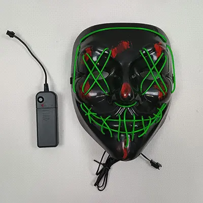 Foto uit de officiële melding: JUMI® LED Halloween Mask LED-masker — risico: Milieu