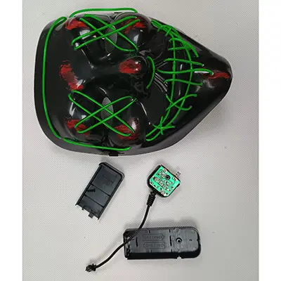 Foto uit de officiële melding: JUMI® LED Halloween Mask LED-masker — risico: Milieu