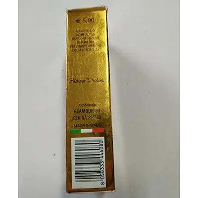 Photo de l’avis officiel: Glamour profumi MONTA Caffè Eau de toilette — risque: Risque chimique