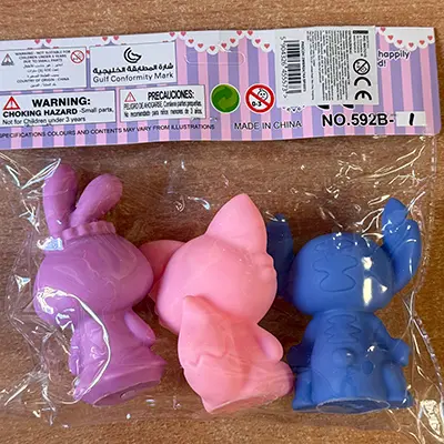 Foto dell’avviso ufficiale: Funny Toys Giocattolo di plastica — rischio: Rischio chimico