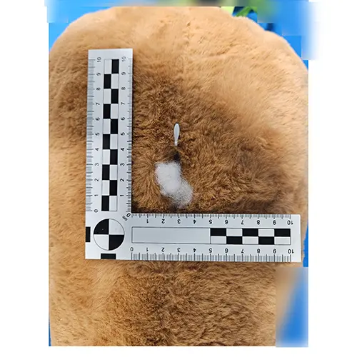 Photo from the official notice: Y.Y. soft toy — choking & strangulation risk
