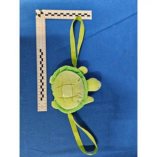 Photo from the official notice: Y.Y. soft toy — choking & strangulation risk