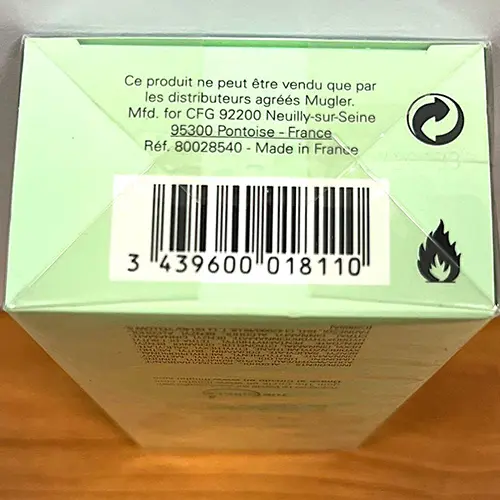 Photo de l’avis officiel: Mugler Aura Parfum — risque: Risque chimique (SR/00301/26)