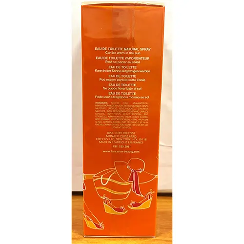 Photo de l’avis officiel: Lancaster Sole di Capri Eau de toilette — risque: Risque chimique